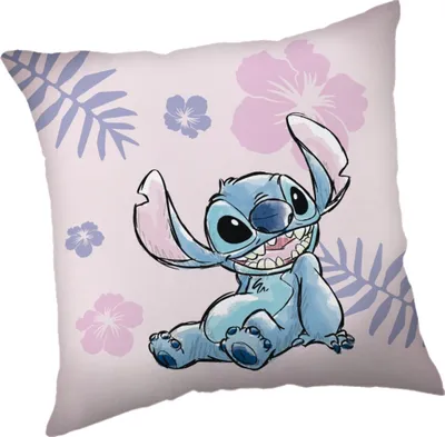Obrázok produktu pre Jerry Tkaniny Detský vankúš 35x35 Lilo and Stitch ružová JF24