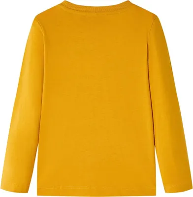 Immagine prodotto di vidaXL Camicia a maniche lunghe per bambini ocra 104