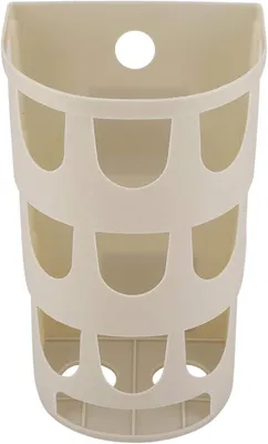 Produktbild von Plastiktütenhalter, wandmontierter Tütenspender, Plastikbeutelhalter mit großem Loch (Khaki)