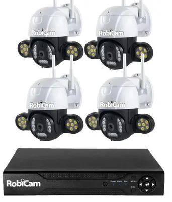 Zdjęcie produktu dla Zestaw 4 elementów, rejestrator, rejestrator NVR obsługujący do 10 kamer, kamera zewnętrzna, NEW 496, iCsee, 4 MP, HD