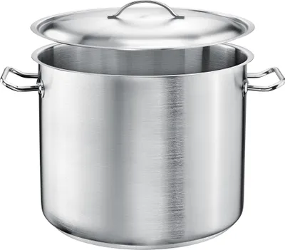 Produktbild von TOMGAST Hoher Topf 24 cm PRO mit Deckel – Hochwertiger Kochtopf für Suppen, Eintöpfe und Saucen