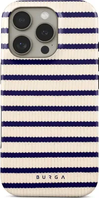 Produktbild von Handyhülle für iPhone 16 Pro, Burga Old Money Tough Magnetic, Beige und marineblau