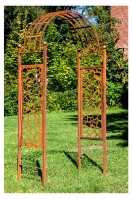 Produktbild von Rosenbogen aus Metall Breite: ca. 110 cm mit Rostpatina