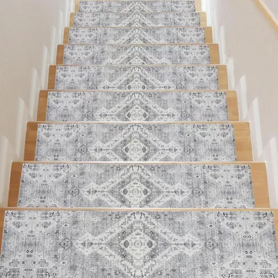 Productafbeelding van 15 Stuks Antislip Trapmatten voor Houten Trappen - Veilige Traplopers voor Binnen