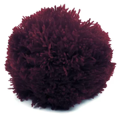 2 Bommeln / Wollbommeln / Pompon, 7cm pflaume violett