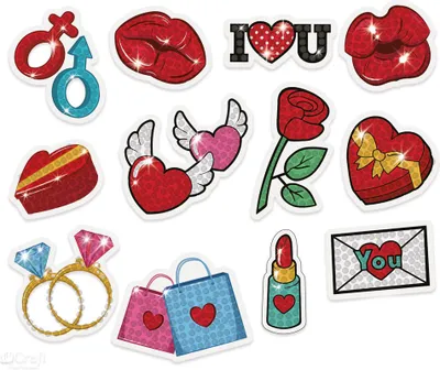 Productafbeelding van Haft Diamentowy - Stickers Love 3801