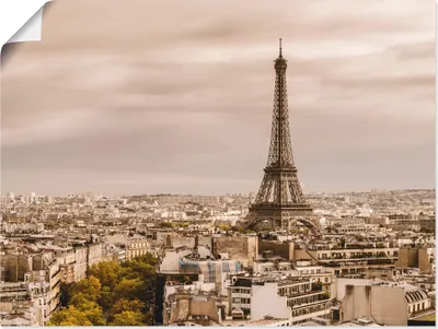 Produktbild von ARTland Poster Paris Eiffelturm I Größe: 40x30 cm