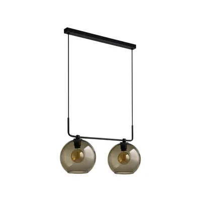 Zdjęcie produktu dla Żyrandol MONACO czarny 2xE27x60W szkło wym:120x65x25cm IP20 Nowodvorski Lighting