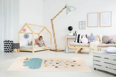 Produktbild von Kinderzimmerteppich SAVIVO Beige, 120 x 170 cm