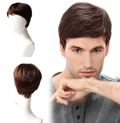 Produktbild von Kurze, lockige Perücke für Herren