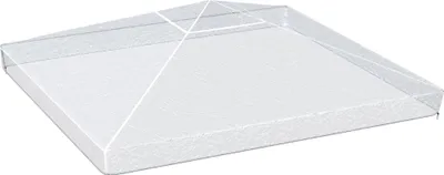 Obrázek produktu pro Zahradní altán/pergola – náhradní střecha – 3x3 m – vodotěsná PVC plachta – 300x300x80 cm – průhledná