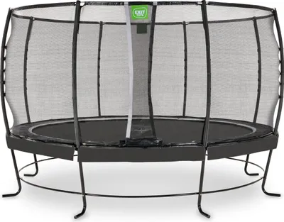 Image de EXIT Lotus Premium Trampoline ø427cm – Sur pieds – Rond – Trampoline de Jardin – Noir