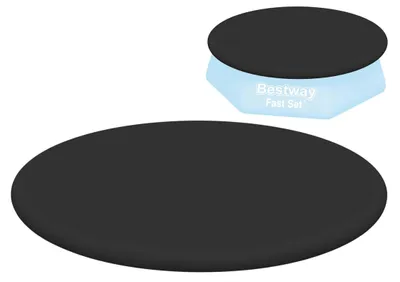 Obrázek produktu pro Bestway 58032 / 24, Bezpečnostní potah na bazén, Nadzemní bazén, Kulatý, Černá, PVC, Polypropylen (PP), Fits 2.44m (8') Fast Set Pools