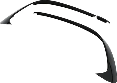 Produktbild von 3 sztuki Błyszczący czarny spojler przedniego zderzaka - pasuje do Mercedes-Benz A-Class W176 AMG-Line A45 2015-2018