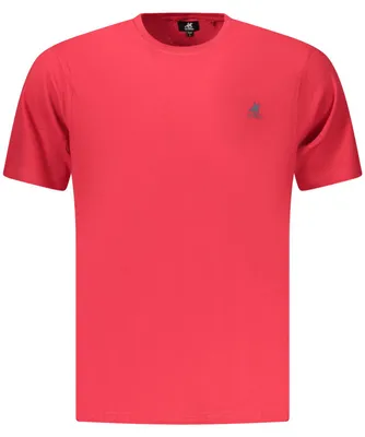Produktbild von Stylisches Rotes Herren T-Shirt mit Rundhalsausschnitt und Druckdesign