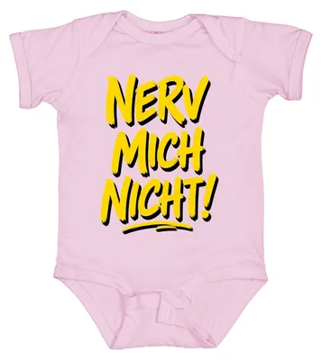 Produktbild von Nerv mich nicht Lustiger Spruch Sarkasmus Statement Introvertiert Ruhe Baby Body, Pink, 3/6