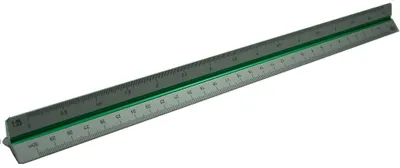Obrázok produktu pre Rumold 195/DIN/30 Presné trojuholníkové pravítka 195, 30 cm, delenie podľa DIN
