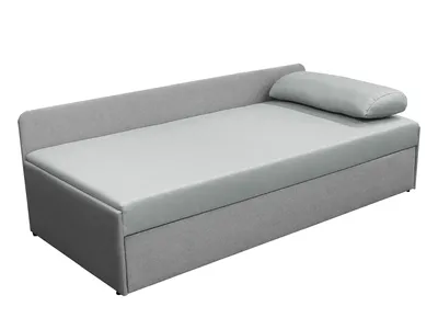 Obrázek produktu pro Kondela Čalouněná jednolůžková postel (válenda) s přistýlkou Jalen - mentolová / světle šedá