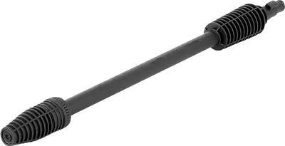 A black pressure washer lance on a white background.