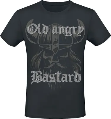 Produktbild von Sprüche T-Shirt Herren Old Angry Bastard schwarz L