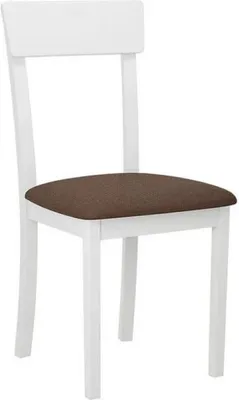 Immagine prodotto di Sedia da pranzo NEYA 1 - bianco / marrone 2