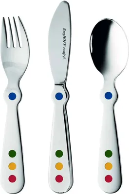 Produktbild von BergHOFF Circus Line 3tlg. Kinder-Besteck-Set