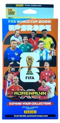 Produktbild von PANINI FIFA WORLD CUP 2026 blister pack UPGRADE: 48 football cards + 2 LIMITED