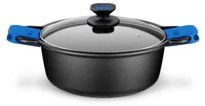 Immagine prodotto di Casseruola con coperchio in vetro Monix M360328 Nero Alluminio Alluminio fuso Ø 28 cm 6 L