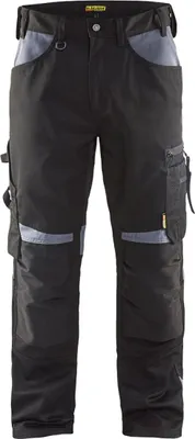 Produktbild von Blakläder® Handwerker Arbeitshose ohne Nageltaschen 1556 1860 in div. Farben, Farbe:schwarz/grau, Größe:D100 (D25)