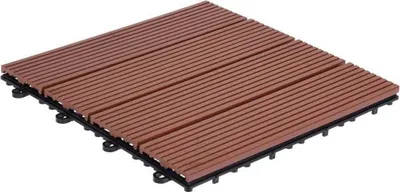 Immagine prodotto di ProGarden Set di 6 piastrelle per patio marrone