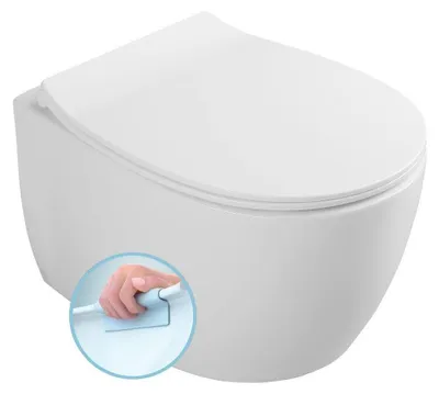 Produktbild von SENTIMENTI Hänge WC, spülrandlos, 36x51cm, weiss