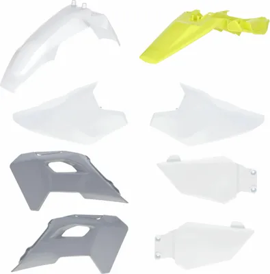 Obrázok produktu pre ACERBIS sada kapotáže 8 dielov biela/sivá/žltá pre HUSQVARNA TC 50