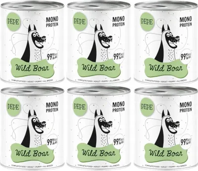 Produktbild von PAKA ZWIERZAKA Pepe Wild Boar - Nassfutter für Hunde - 800g
