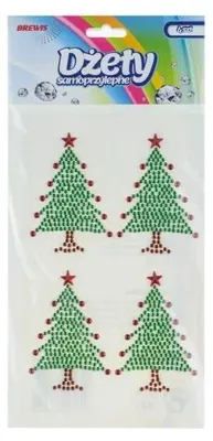 Produktbild von Selbstklebende Miniatur-Weihnachtsbäume, 4 Stück - Brewis