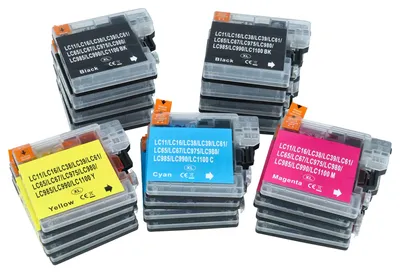 Produktbild von vhbw 20x Tintenpatronen kompatibel mit Brother MFC-355CW, MFC-295CN, MFC-295C, MFC-290C, MFC-255CW, MFC-490CN, MFC-395CW Drucker (Kompatibel)