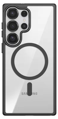 Produktbild von Zanaé, MagSafe Hülle für Galaxy S25 Ultra mit Weichrahmen und Kameraschutz, Schwarz