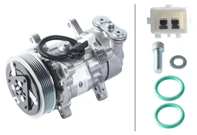 Image de Compresseur de climatisation 12 V, Ø 119 mm, HELLA Thermo-Expertise, compatible avec CITROËN XSARA