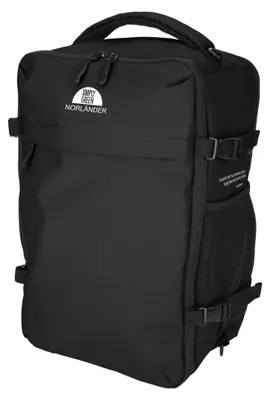 Image de Sac à dos de cabine Norländer RPET 2.0 – Compartiment pour ordinateur portable 15,6 pouces – Sac de voyage durable à placer sous le siège et à attacher à un trolley