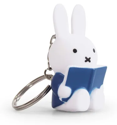 Productafbeelding van Stempelsleutelhanger Miffy – 3,5 x 3,5 x 6,25 cm – Blauw