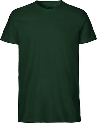 Immagine prodotto di Neutral O61001 | Maglietta uomo aderente + GOTS - Colore: Verde bottiglia - Taglia: XL