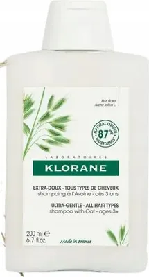 Produktbild von Klorane 3282770145366, Unisex, Shampoo, Alle Haare, Alle Farben, 200 ml, Klärend, Weichmachend