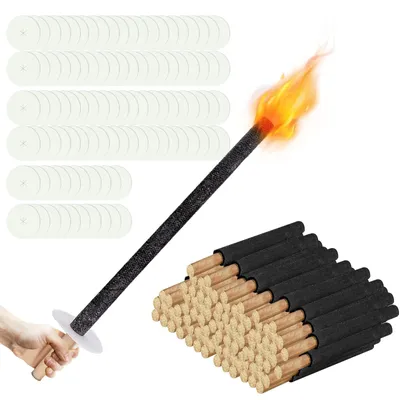 50er-Pack Naturwachs-Fackeln, 42 cm, Brenndauer 45 Min., Outdoor