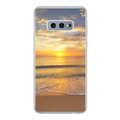 Produktbild von MuchoWow® Handyhülle Schutzhülle Hülle für Samsung Galaxy S10e Strand - Sonnenuntergang - Meer Silikon Softcase Handy Hülle - Handy