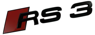 Image de Emblème noir à l'arrière, modèle original, pour Audi RS3 8P 8V