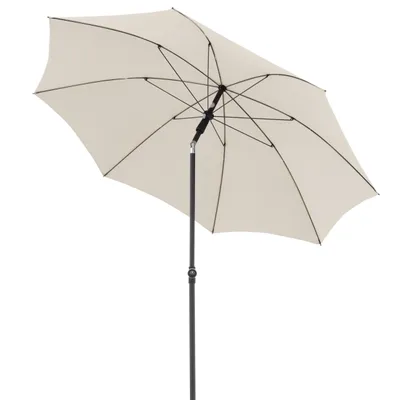 Produktbild von Doppler ACTIVE Green Edition 210 cm Sonnenschirm rund in 4 Farbvarianten Mittelmastschirm Balkonschi 820 Natur