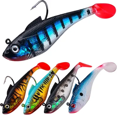 Obrázok produktu pre Jigová nástraha set, 5 ks, 11 cm, kopyto, pre pstruha a zubáča