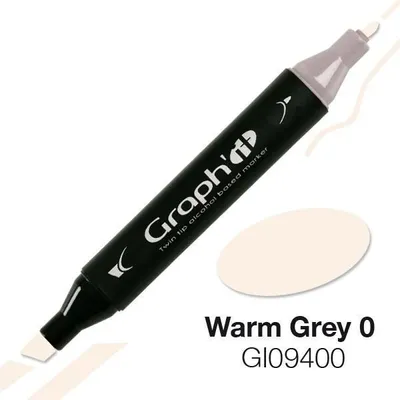 Produktbild von Graph'It Marker mit Doppelspitze - Warmgrau 0