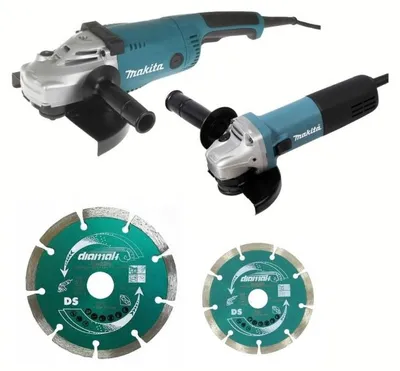 Image de Pack 2 outils MAKITA DK0053GX2-P (Meuleuse GA9020 + Meuleuse 9558HNRG)