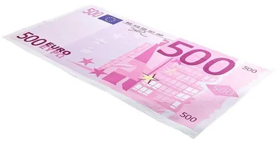 Image de Drap de bain microfibre design billet de 500 € - 180 x 90 cm