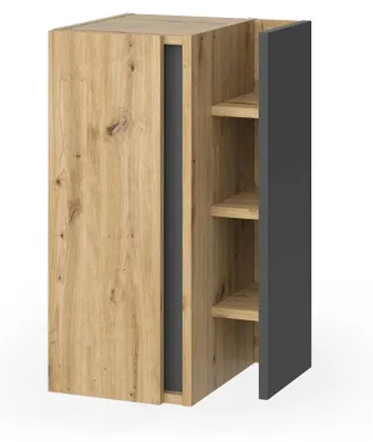 Produktbild von Midischrank Vicco Edelin Anthrazit/Artisan 35 x 60 cm mit 3 Ablagefächern, Model 57990